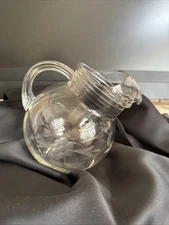 Vtg•Anchor Hocking•”Hard Find”•Daisy Pattern•Tilted Ball•40 Oz•”Ice Lip”•Pitcher