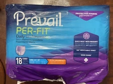 8 NEW Prevail Per-Fit Daily Underwear Woman Large Extra Absorbency 18 Count
