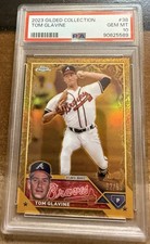 2023 Topps Gilded Collection  TOM GLAVINE  #38  PSA 10 BRAVES 92/99 Pop 3