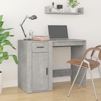 Schreibtisch Betongrau 100X49X75 Cm Holzwerkstoff
