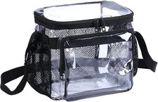 Stadium Approved Clear Lunch Bag Heavy Duty Medium Transparent Box Work