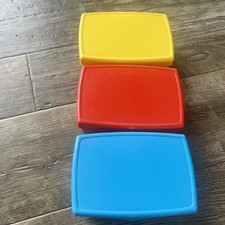 Kid fresh Flushable Wipes Dispenser Hard Container Refillable Tub Primary Color