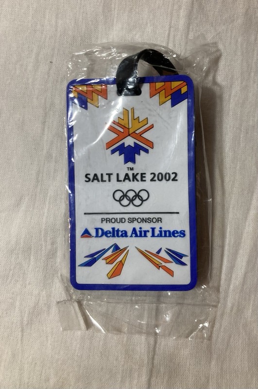 SALT LAKE CITY 2002 OLYMPICS DELTA AIRLINES LUGGAGE TAG