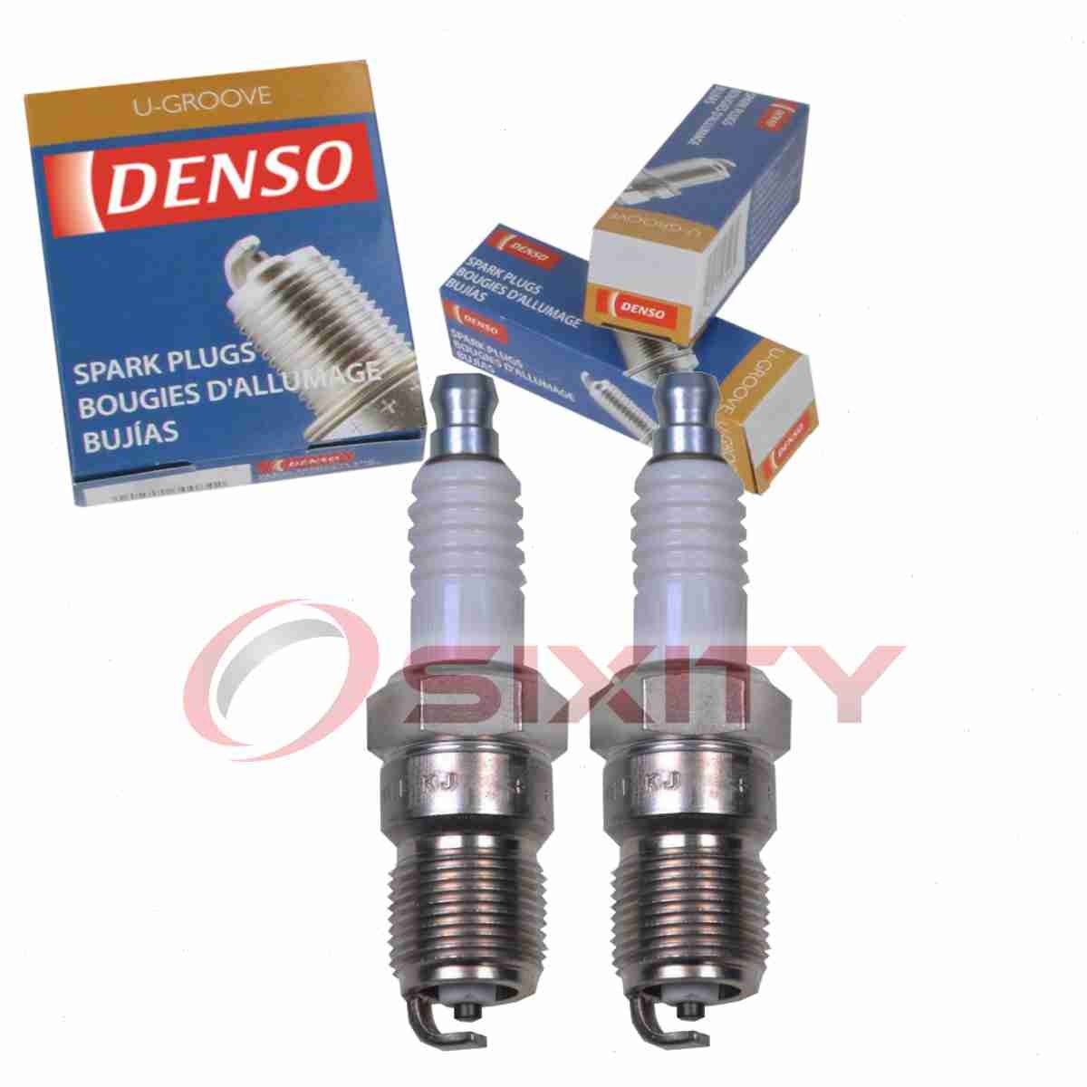 2 pc DENSO 5023 Standard U-Groove Spark Plugs for ZZC2-18-110A T16EPR-U15 bd