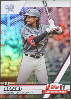 2024 Topps Trading Card Day Washington Nationals SGA #WSH-1 CJ Abrams EX