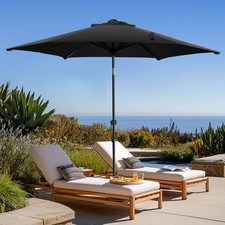7.5 FT Patio Umbrellas Outdoor Table Market Umbrella with Push Button Tilt/Cr...