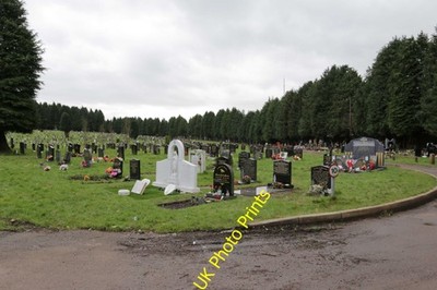 Photo A2 Western Cemetery Drope View of Western Cemetery, Ely, from the  c2016