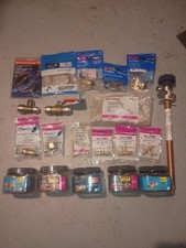 Shark bite brass fittings, brand new, some in unopened packaging