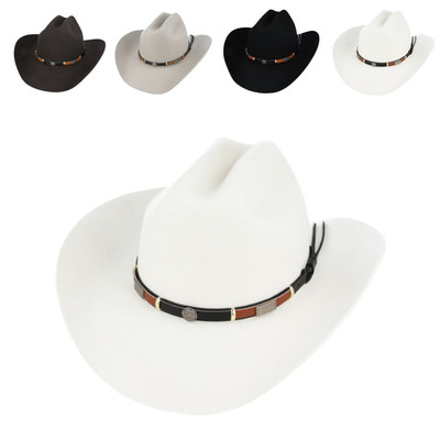 Herren Western Cowboy Hut Wollfilz - klassischer Cattleman Rodeo Ranch Hut Handarbeit