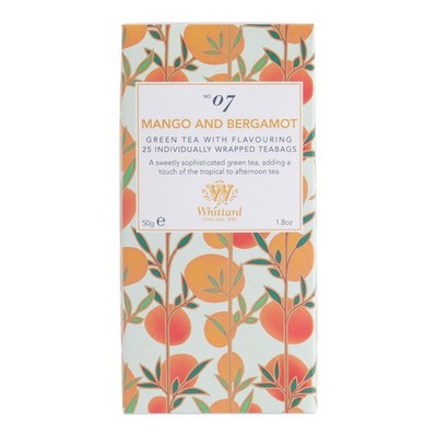 Whittard Mango and Bergamot Tea ( 25 Tea Bags )