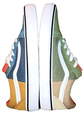 🔥New Vans Old Skool 5 M 6.5 W Split Dimension Duck Canvas Multi Sneaker Low-Top