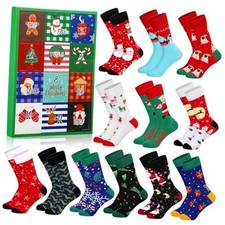 Pack Christmas Socks Advent Calendar for Men Advent Calendar 2025 12 Classic