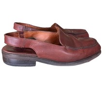L.L. Bean Leather Loafers with Slingback Size 8 Classic Comfort Casual Shoes