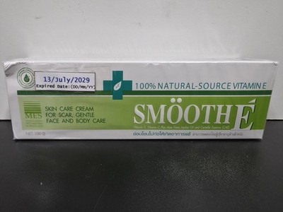 Smooth E Skin Care Cream for Scar, Face,& Body Care 100g NEW/SEALED/EXP:07/13/29