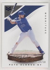 2020 Panini Chronicles Magnitude Blue 35/50 Pete Alonso #9 o7m