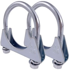 2in Exhaust U Bolt Saddle Muffler Clamp Stainless Steel 52mm 2 Pack