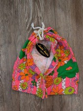 NWT Razzle Dazzle Terry Cloth Head Wrap 1960-70's Vintage Flower Power Hippie 