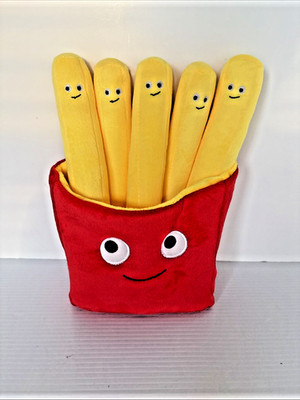 Cartoon A Bag of French Fries Funny Stuffed Plush  Food Hug Pillow Kids Toy