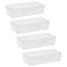 4pcs Portable Cotton Swab Box Travel Swab Case Bathroom Storage Container