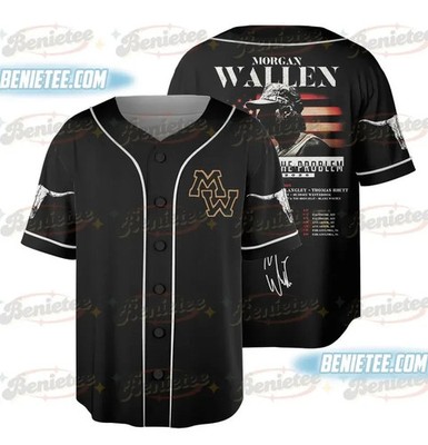 Morgan Wallen Still The Problem Tour 2026 Baseball Jersey Retro | eBay