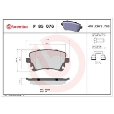 Satz Bremsbeläge Bremsklötze hinten für Audi A6 4FH C5 4B2 4B5 C6 4F2 | 23883