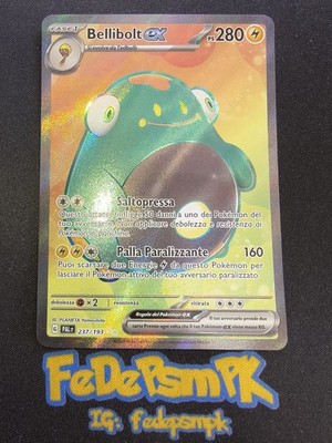 BELLIBOLT ex 237/193 Rara Secret Paldea Evolutions Pokémonkarte 1A14 Full Art