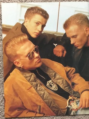 BROS - 1989 Full page magazine annual poster MATT LUKE GOSS