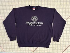 Vintage Champion UW University Washington Huskies Sweatshirt Pullover Mens Large