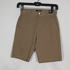 NWT RVCA Dark Tan Boys Weekday Stretch Short 18" Length Size 23
