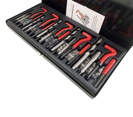 Toolzone Thread Repair Kit 131pc Tool Garage Workshop Hand Tools Hand Tools DIY