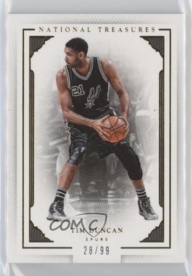 2015-16 Panini National Treasures 28/99 Tim Duncan #4 HOF 0mr3