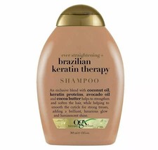 Ogx Ever Straightening Shampoo Brazilian Keratin Therapy Silky Soft 13oz 6 Pack