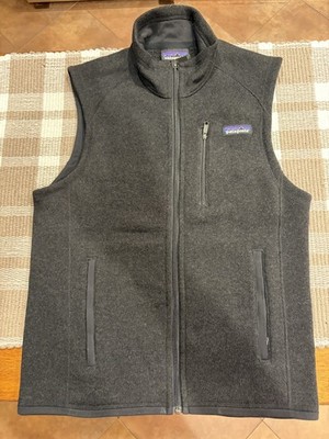 Patagonia Vest Men Extra Small Black Full Zip Outdoor Fleece Better Sweater