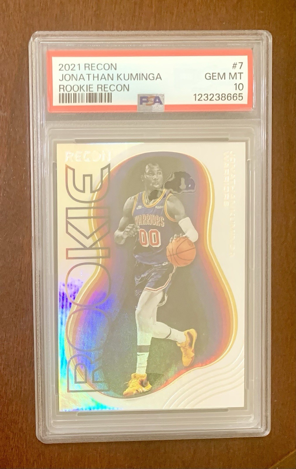 PSA 10 - JONATHAN KUMINGA (RC) 2021-22 Panini Rookie Recon #7 Gem Warriors Hawks