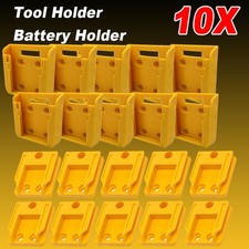10 / 10 Combo Pack For DeWALT 18V 54V Tool & Battery Mounts / Holders - YELLOW