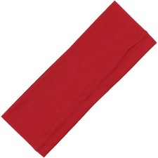 Kenz Laurenz 3" Cotton Headbands Pack Stretch Elastic Yoga Soft 1 Count, Red