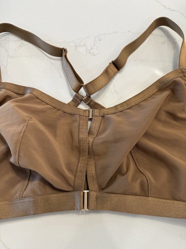 Bralette triángulo marrón íntimo de malla sin forro Auden para mujer talla XXL - Imagen 6 de 7