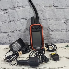 Garmin Alpha 100 GPS Dog Track and Train Handheld W/Chargers Collar Clip Tested