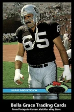 1991 Topps Stadium Club Max Montoya #431 Los Angeles Raiders NFL Football