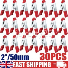 30PCS 2" Metal Market Stall Spring Clamps Clips Tent Tarpaulin Awning Tarp Clip