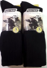 Yacht & Smith Mens Military Boot Socks 6 Pairs  Size 10-13 NEW