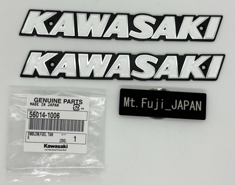 Set of 2 - Gas Tank Emblems - 56014-1006 - Kawasaki KZ750 KZ900