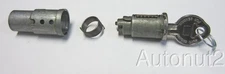1949 1950 Chevrolet Pontiac trunk handle lock cylinder with parts key 1949  1950