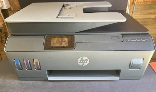 HP Smart Tank Plus 570 WLAN All-in-One Drucker - Druckkopf Nachricht auf Bildschirm