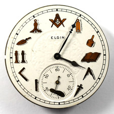 Vintage Elgin Grade 312 16s 15J Hunting Pocket Watch Movement lot.wb