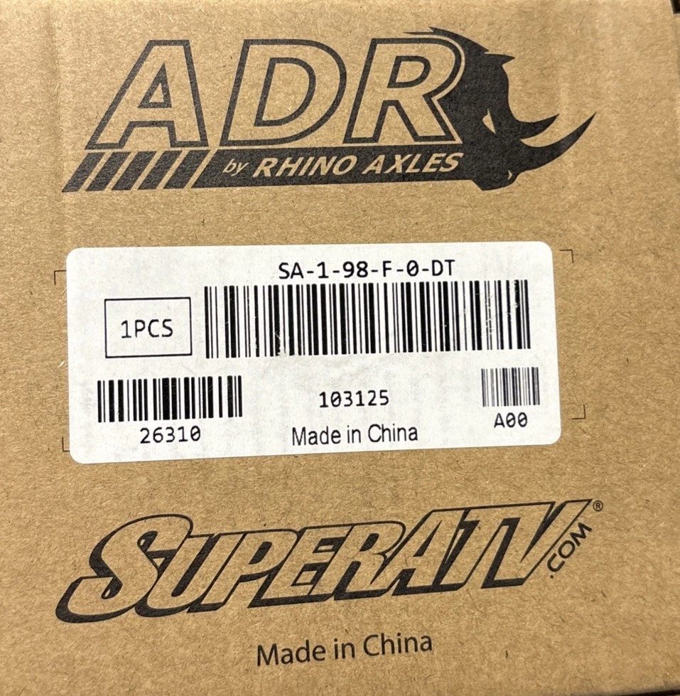Polaris Ranger XP 1000 Axles - ADR Brand by SuperATV SA-1-98-F-0-DT photo 2