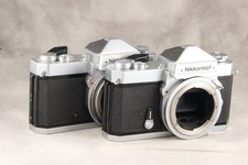  2 Nikon Nikkormat FTN Bodies with Black Winder Tips