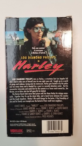 HARLEY VHS video tape 1992 Lou Diamond Phillips motorcycle biker Starmaker - Foto 2 di 4
