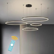 Kitchen Chandelier Lighting LED Hotel Light Bar Pendant Lamps Black Ceiling Lamp