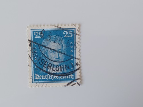 Briefmarke Deutsches Reich 1926 J.W. Goethe 25 gestempelt